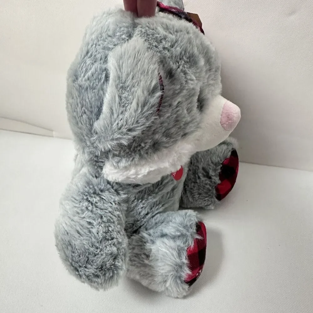 Pestsmart Dog Toy Lucky The Cat Kitty Plush Gray Squeaks 2023 Cuddle Play Chew